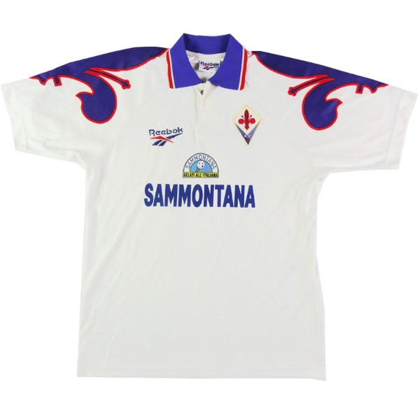 Tailandia Camiseta Fiorentina 2ª Kit Retro 1995 1996 Blanco